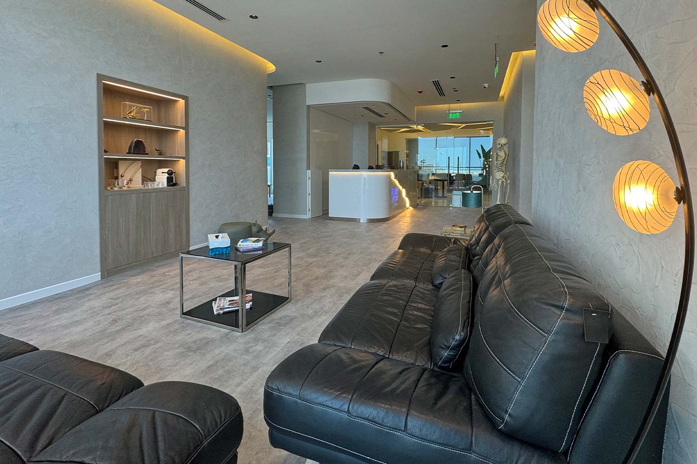 Reception seating area